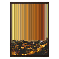 18×26" Metallic Float Frame Canvas - Brown Frame variant