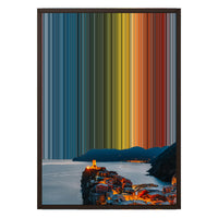 18×26" Metallic Float Frame Canvas - Brown Frame variant