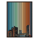 18×26" Metallic Float Frame Canvas - Brown Frame variant