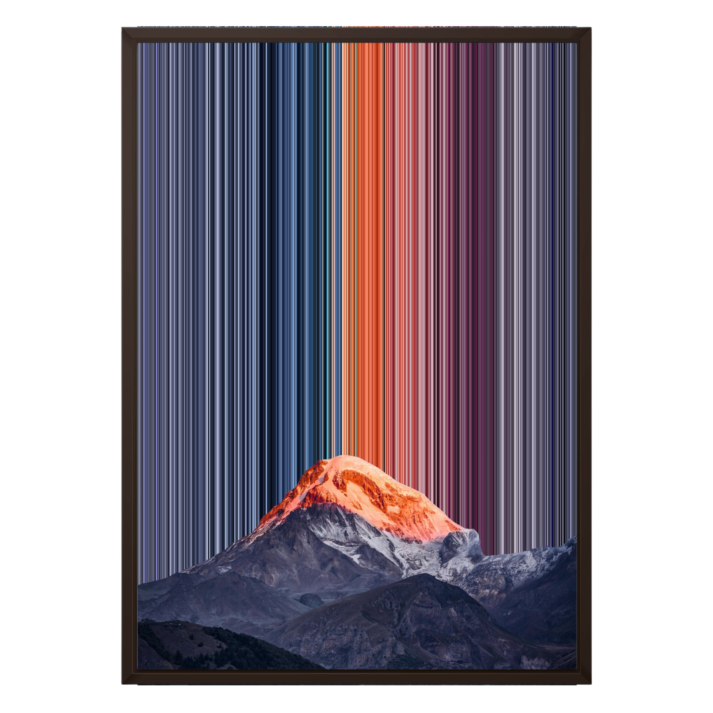 18×26" Metallic Float Frame Canvas - Brown Frame variant