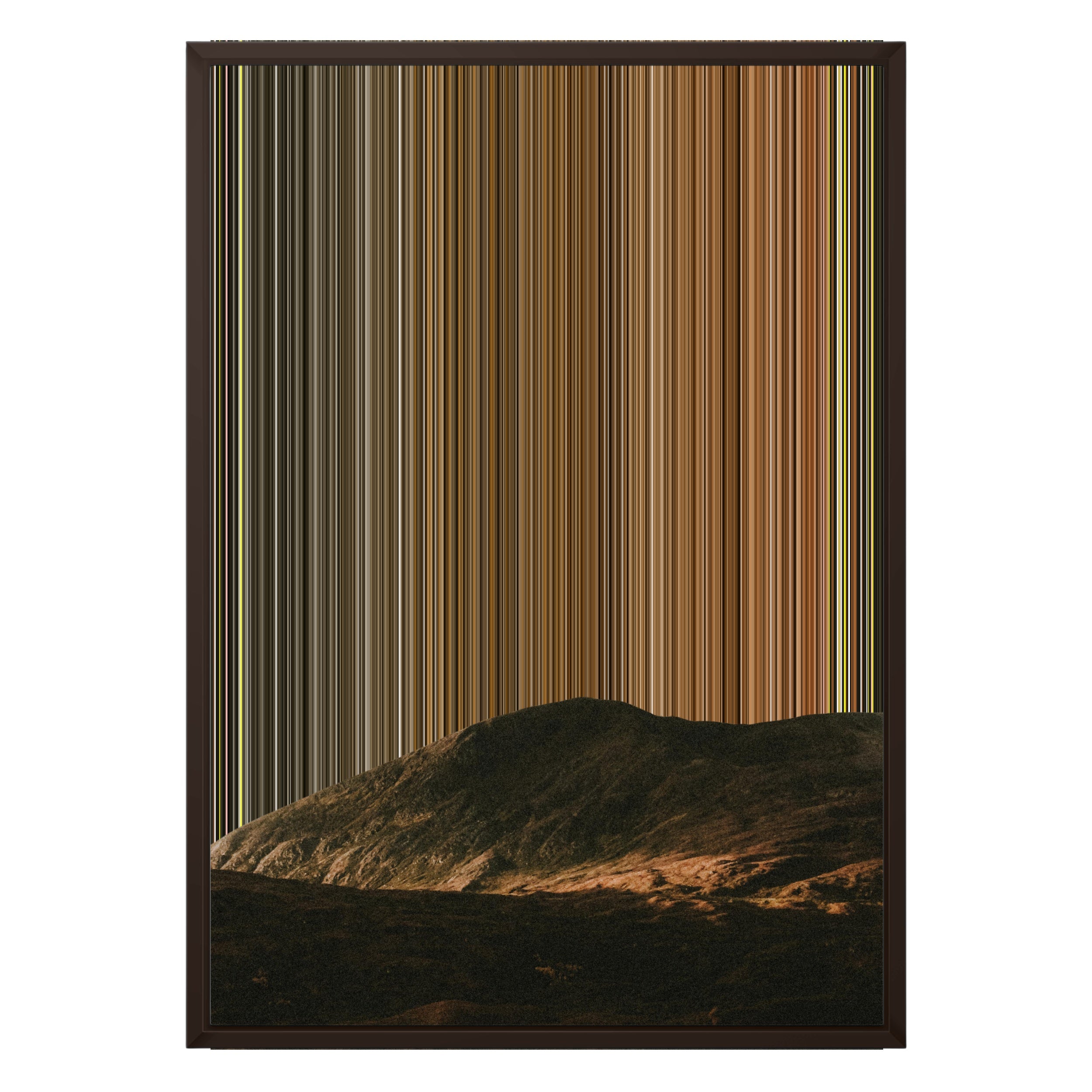 18×26" Metallic Float Frame Canvas - Brown Frame variant