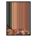 18×26" Metallic Float Frame Canvas - Brown Frame variant