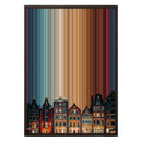 18×26" Metallic Float Frame Canvas - Brown Frame variant