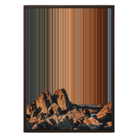 18×26" Metallic Float Frame Canvas - Brown Frame variant