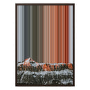 18×26" Metallic Float Frame Canvas - Brown Frame variant