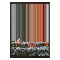 18×26" Metallic Float Frame Canvas - Brown Frame variant