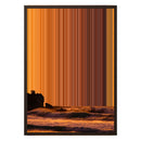 18×26" Metallic Float Frame Canvas - Brown Frame variant