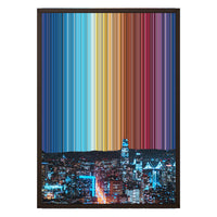 18×26" Metallic Float Frame Canvas - Brown Frame variant