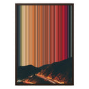 18×26" Metallic Float Frame Canvas - Brown Frame variant