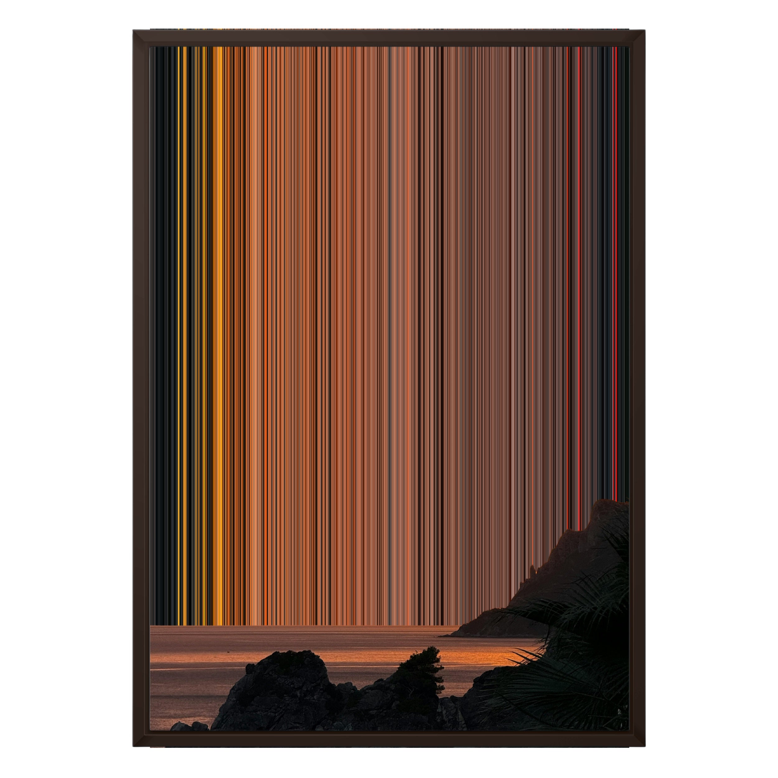 18×26" Metallic Float Frame Canvas - Brown Frame variant