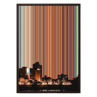 18×26" Metallic Float Frame Canvas - Brown Frame variant