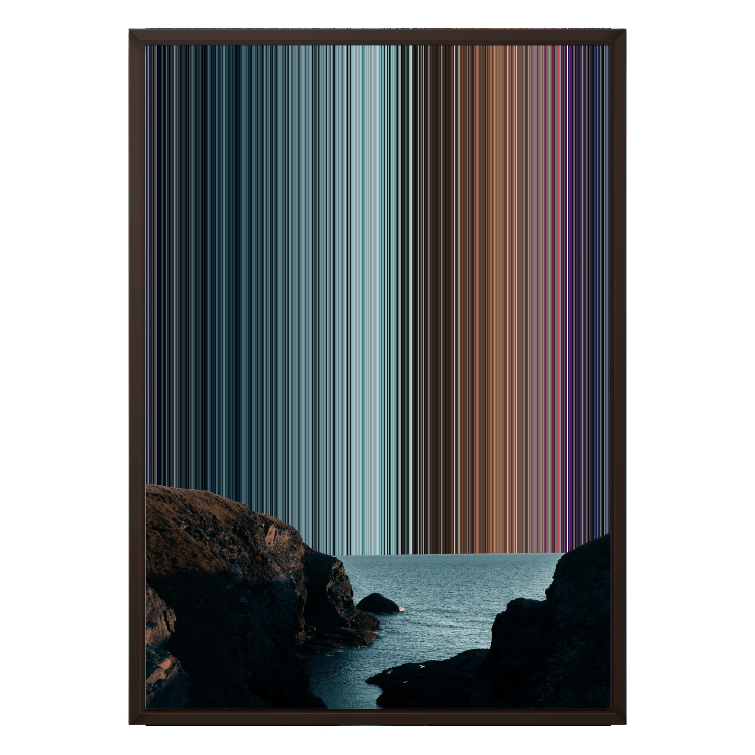 18×26" Metallic Float Frame Canvas - Brown Frame variant