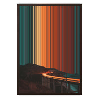 18×26" Metallic Float Frame Canvas - Brown Frame variant