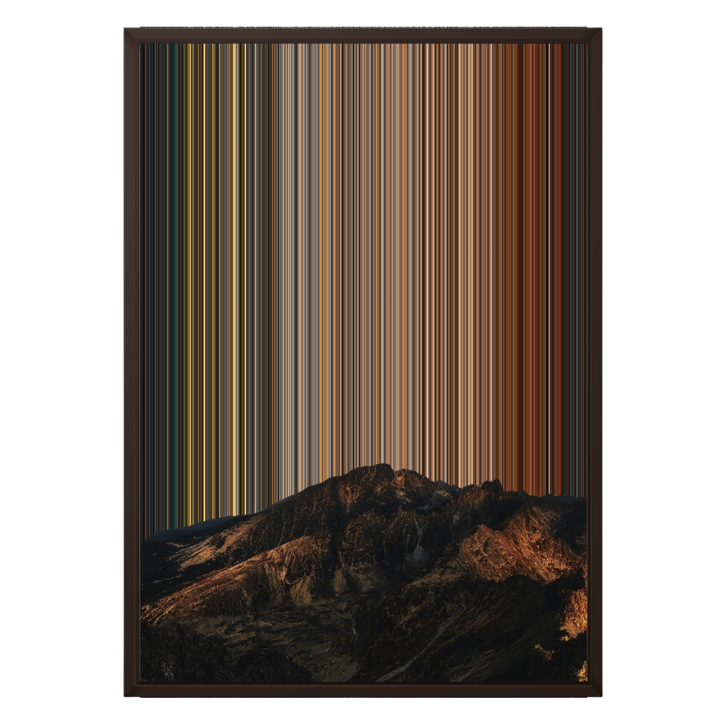 18×26" Metallic Float Frame Canvas - Brown Frame variant