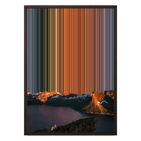 18×26" Metallic Float Frame Canvas - Brown Frame variant