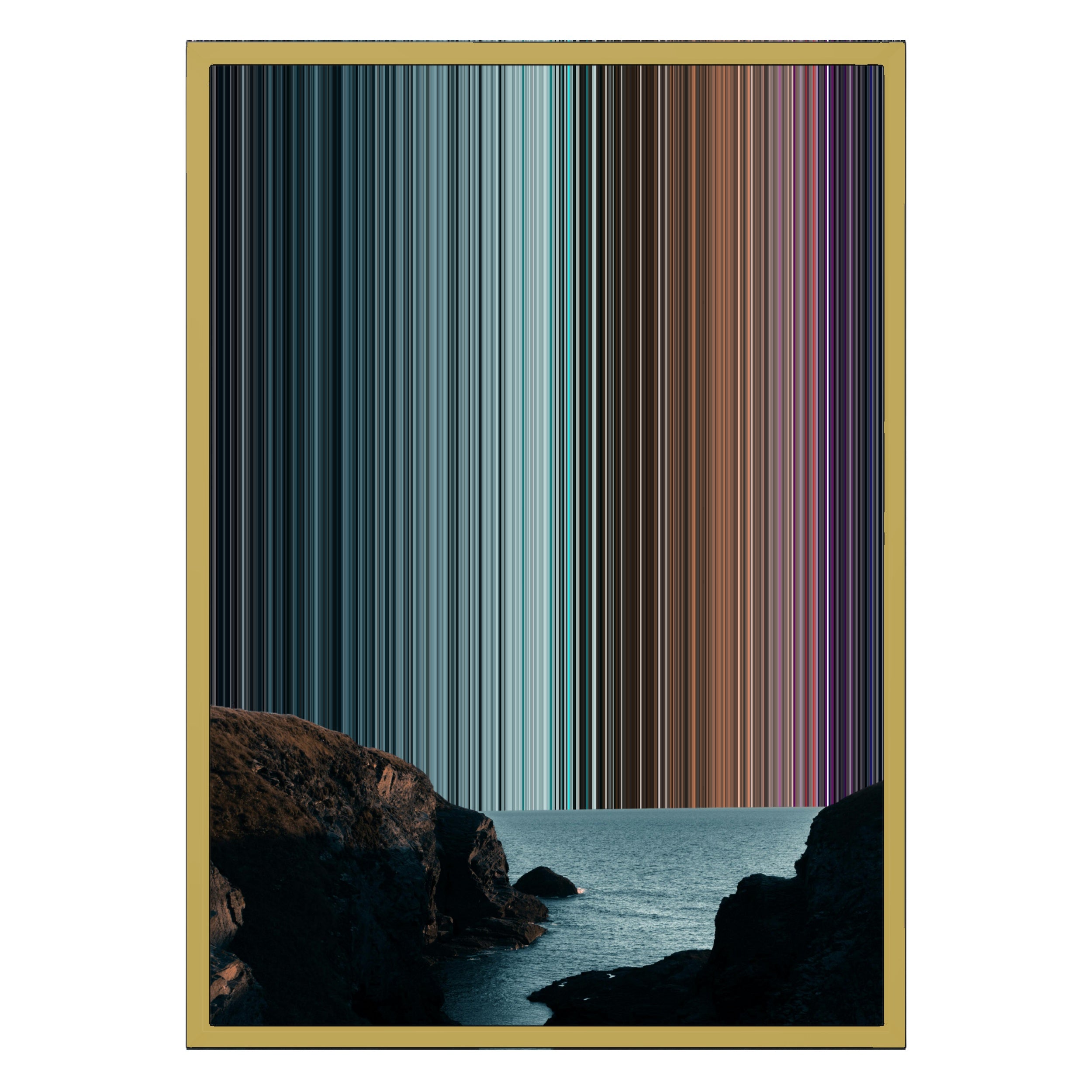 18×26" Metallic Float Frame Canvas - Gold Frame variant