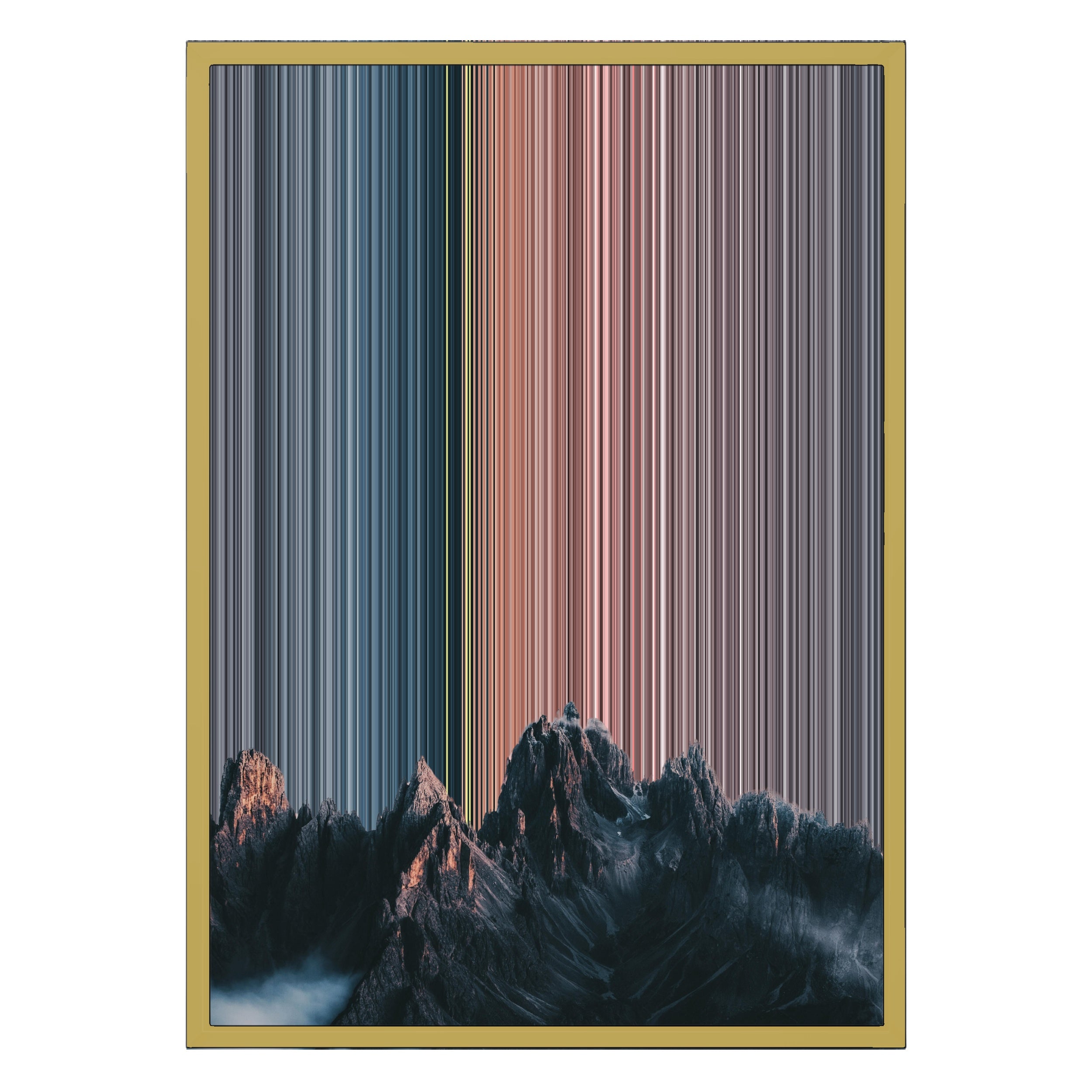 18×26" Metallic Float Frame Canvas - Gold Frame variant