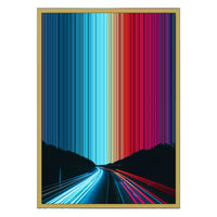 18×26" Metallic Float Frame Canvas - Gold Frame variant