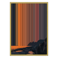 18×26" Metallic Float Frame Canvas - Gold Frame variant