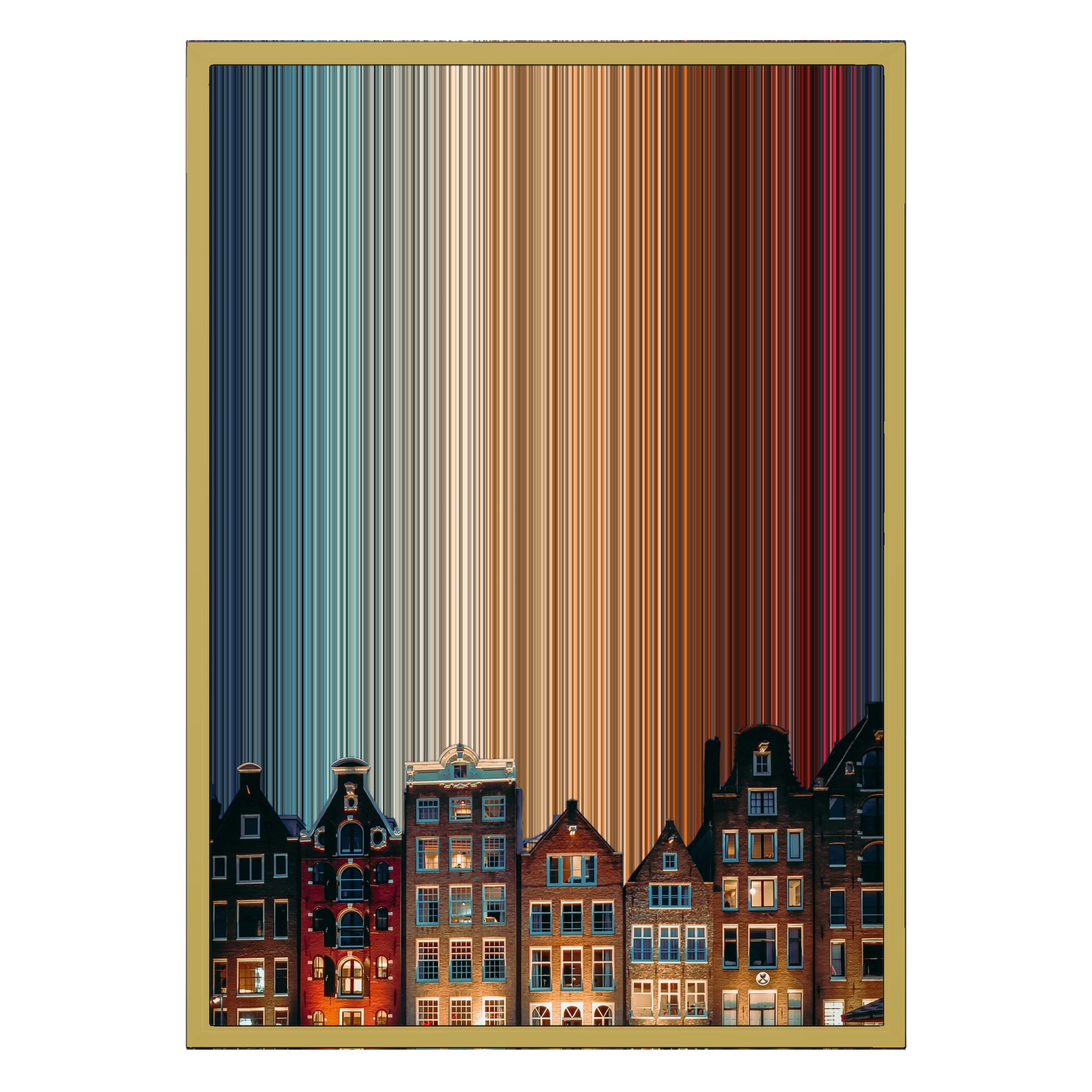 18×26" Metallic Float Frame Canvas - Gold Frame variant