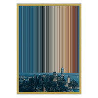 18×26" Metallic Float Frame Canvas - Gold Frame variant