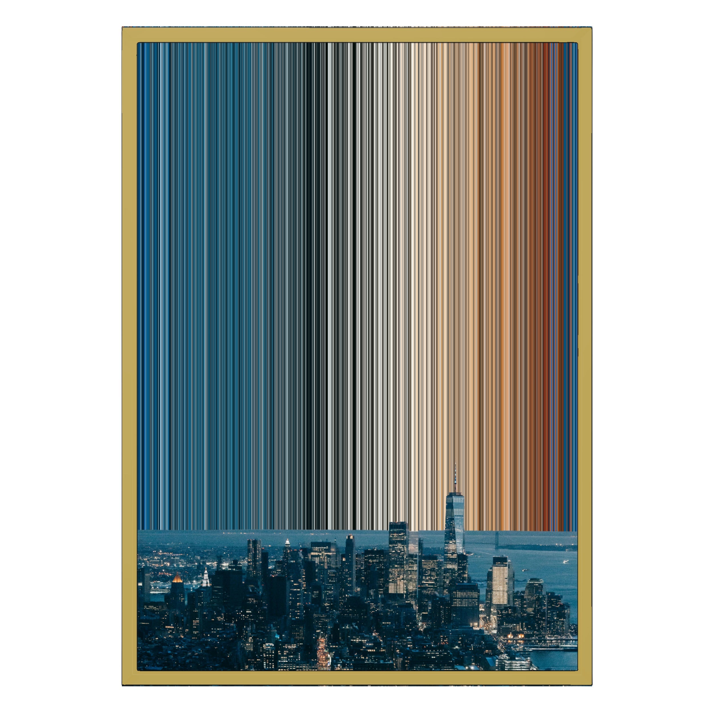 18×26" Metallic Float Frame Canvas - Gold Frame variant