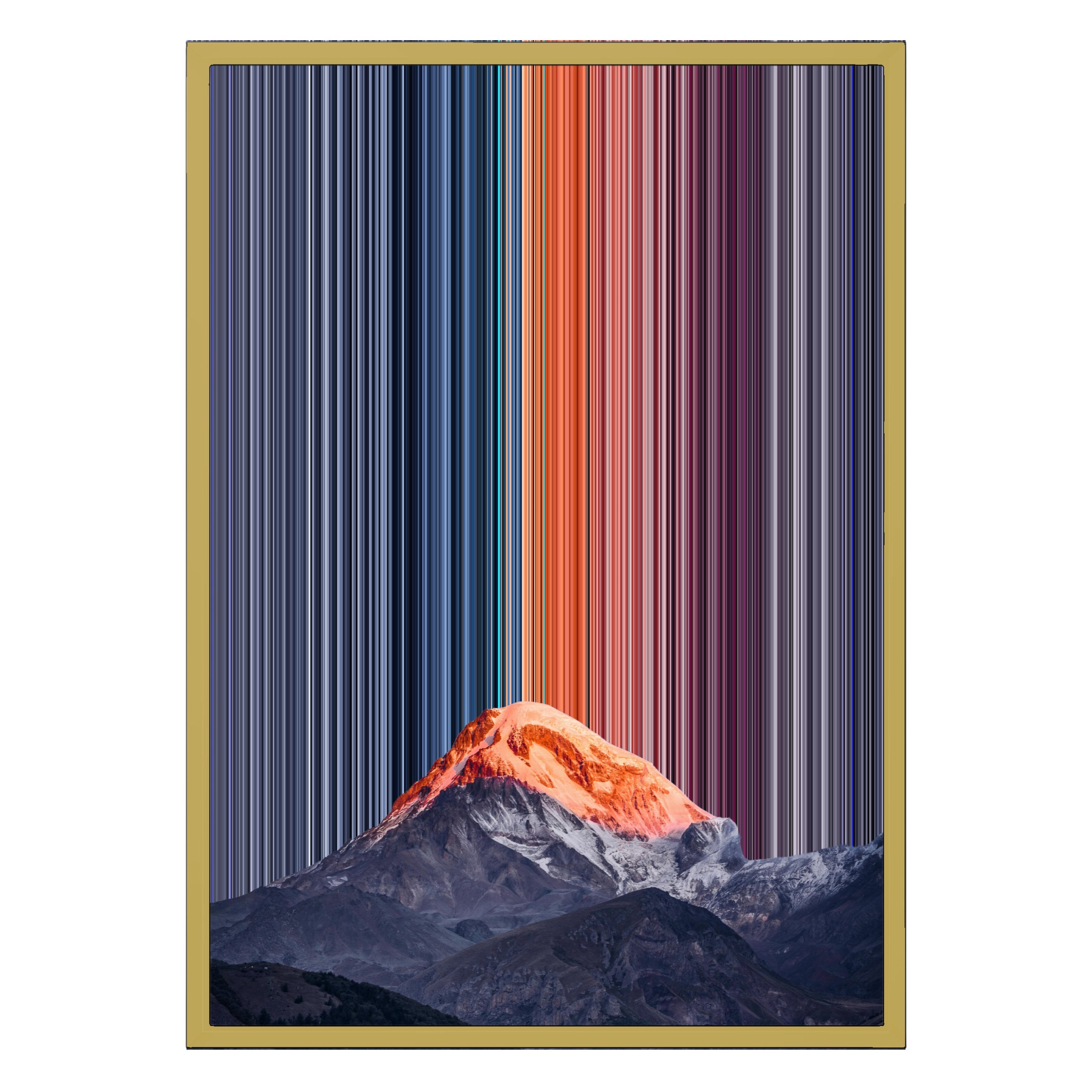 18×26" Metallic Float Frame Canvas - Gold Frame variant