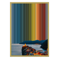 18×26" Metallic Float Frame Canvas - Gold Frame variant