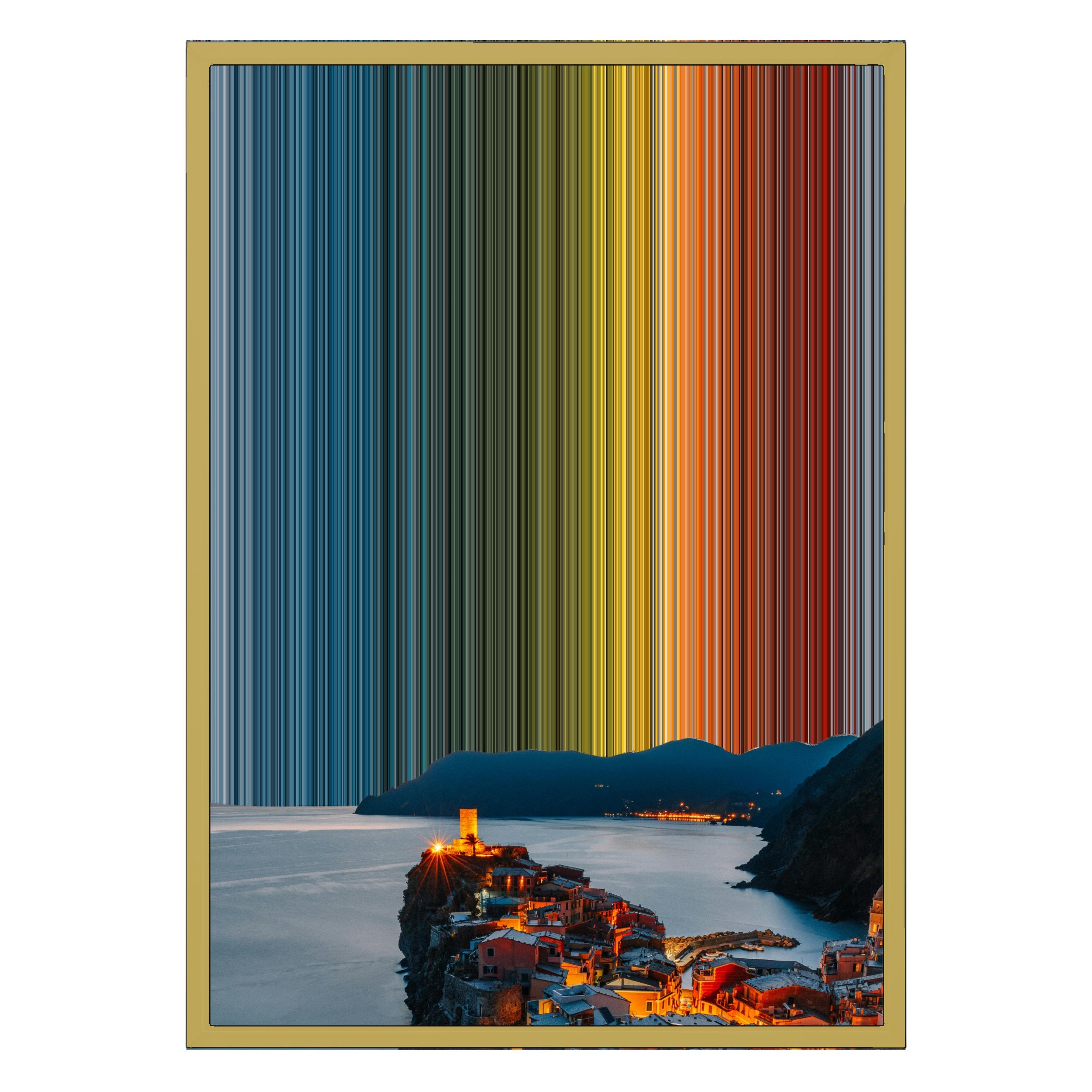 18×26" Metallic Float Frame Canvas - Gold Frame variant