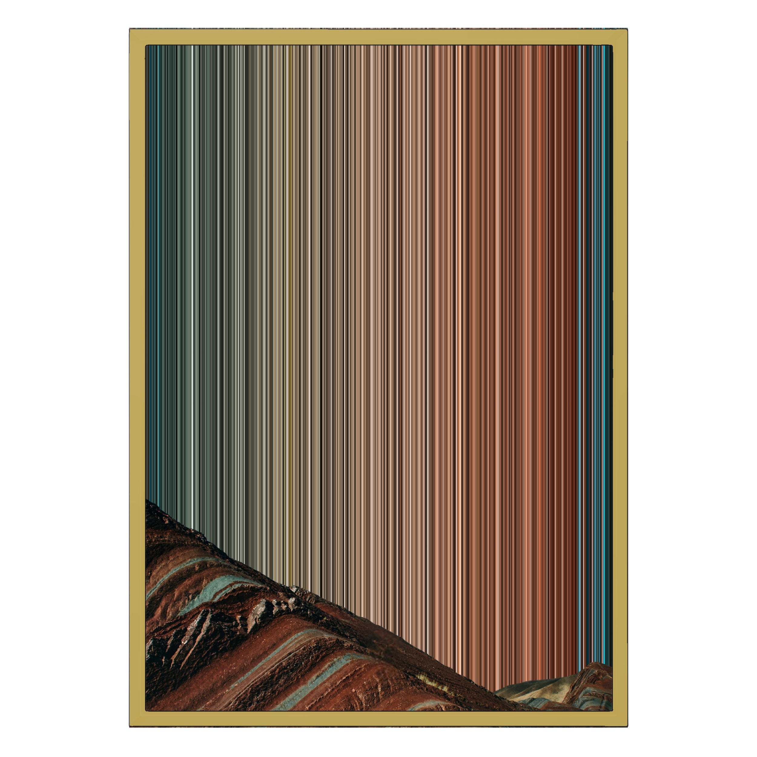 18×26" Metallic Float Frame Canvas - Gold Frame variant