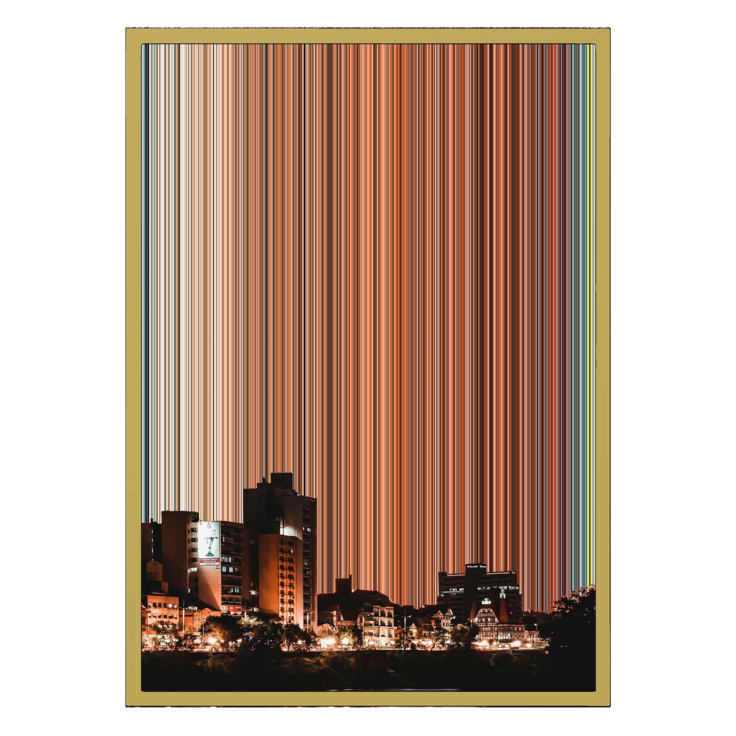 18×26" Metallic Float Frame Canvas - Gold Frame variant