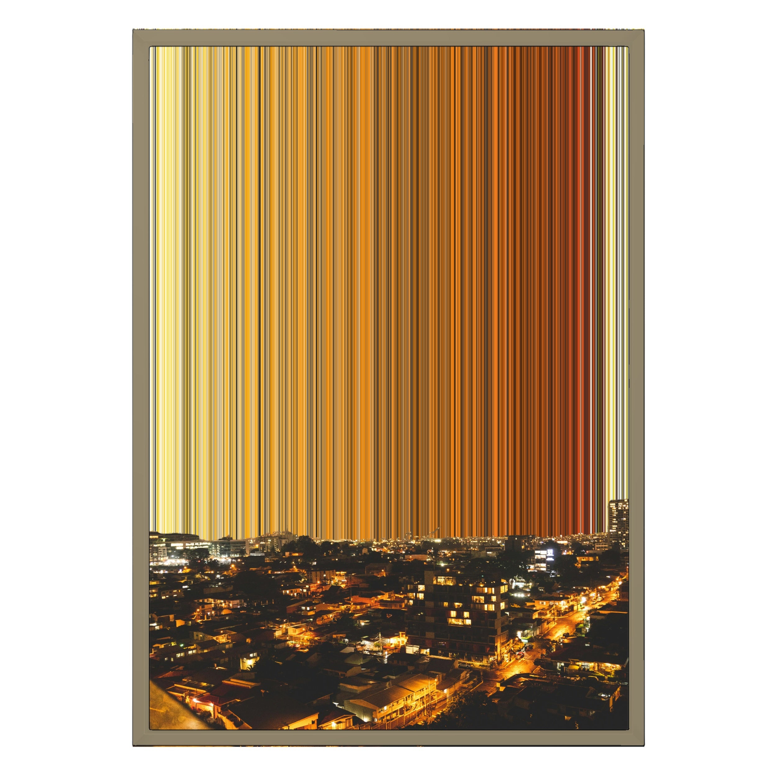 18×26" Metallic Float Frame Canvas - Natural Frame variant