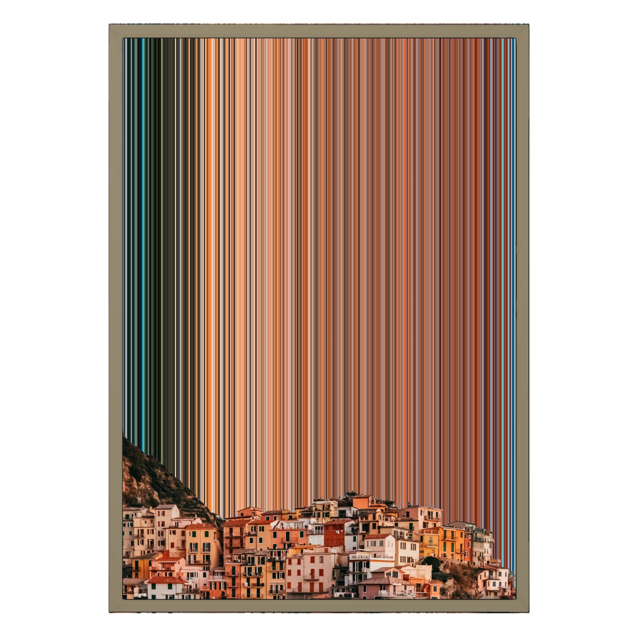 18×26" Metallic Float Frame Canvas - Natural Frame variant