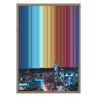 18×26" Metallic Float Frame Canvas - Natural Frame variant