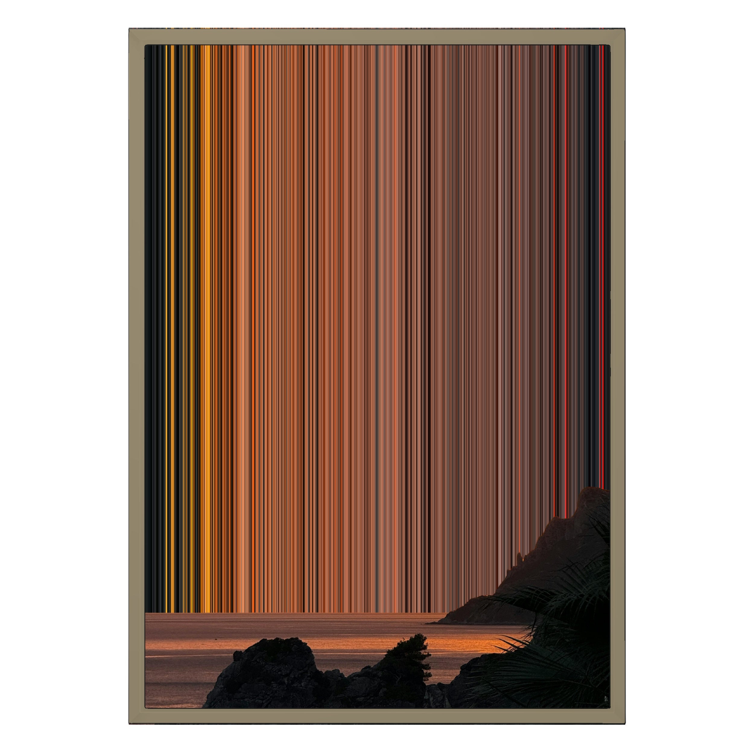 18×26" Metallic Float Frame Canvas - Natural Frame variant