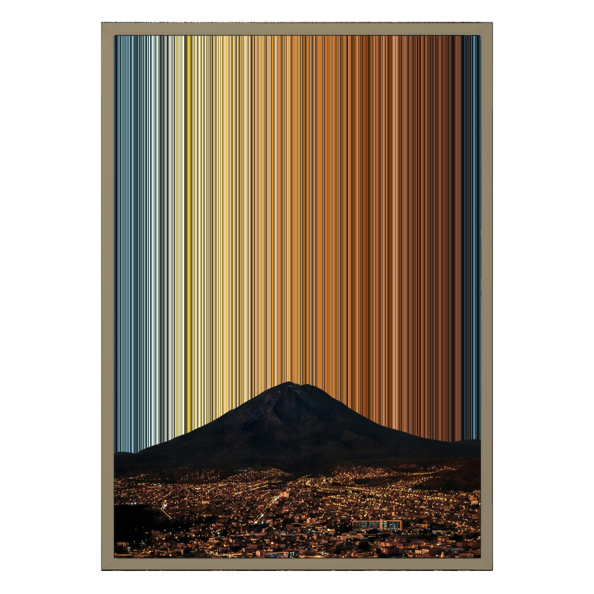 18×26" Metallic Float Frame Canvas - Natural Frame variant