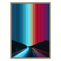 18×26" Metallic Float Frame Canvas - Natural Frame variant