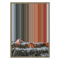 18×26" Metallic Float Frame Canvas - Natural Frame variant