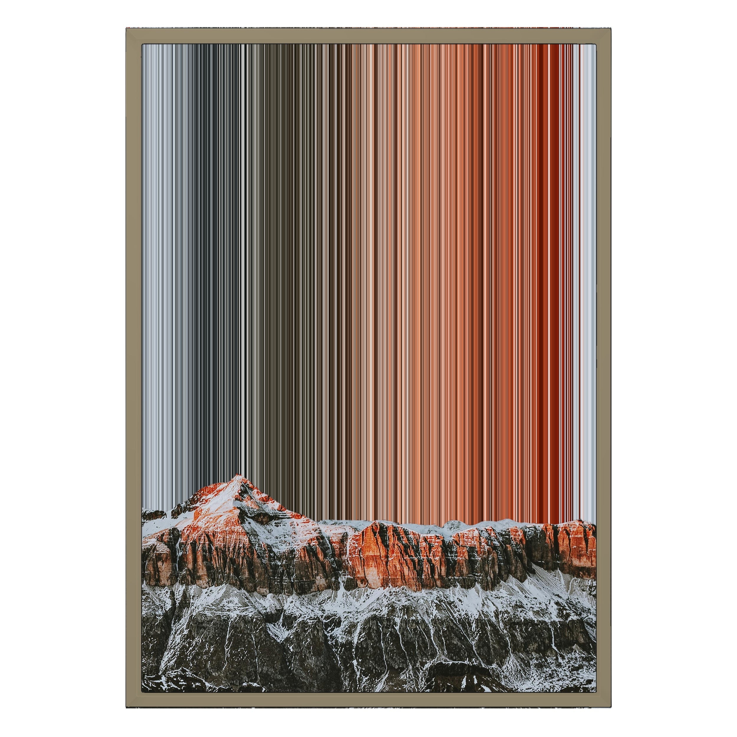 18×26" Metallic Float Frame Canvas - Natural Frame variant