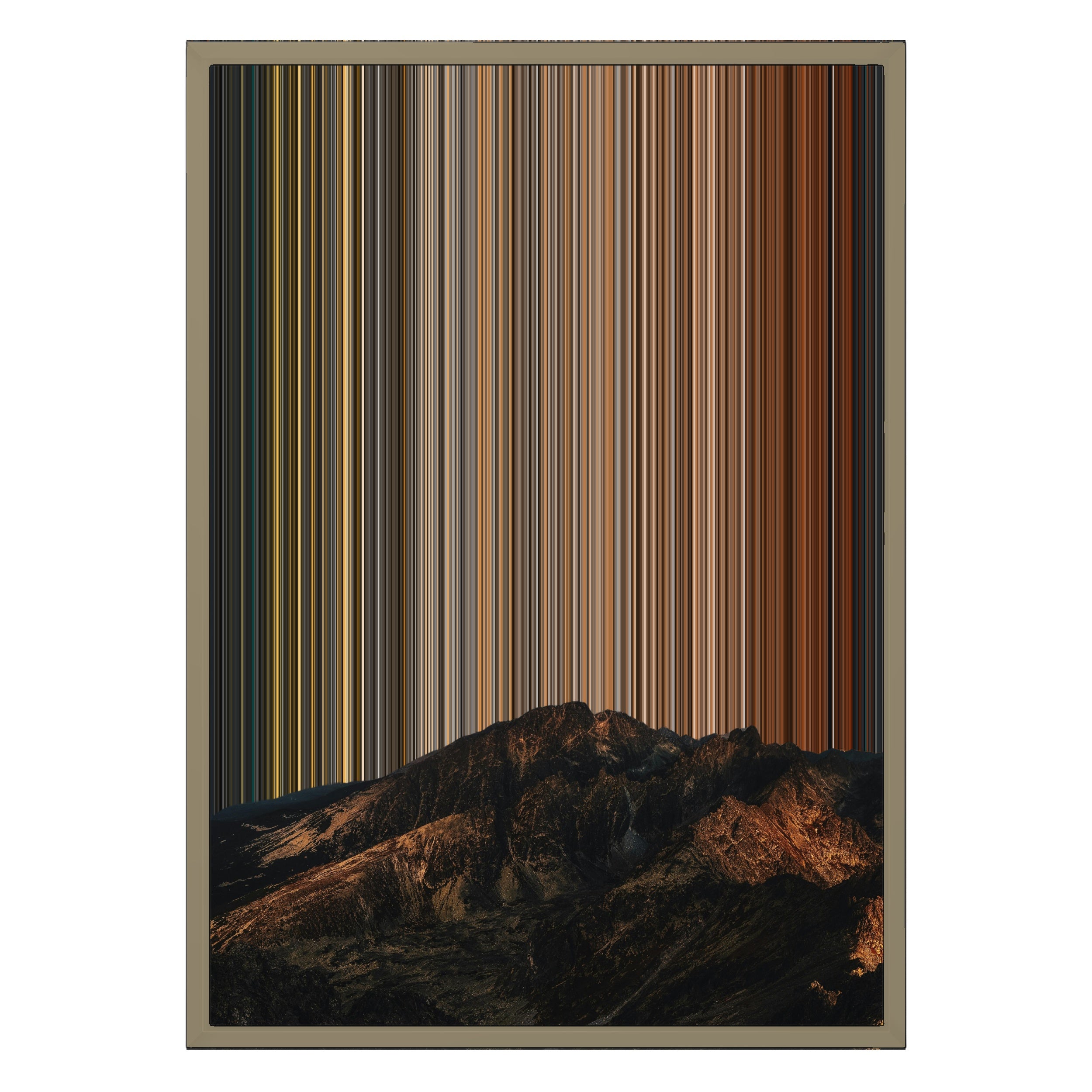 18×26" Metallic Float Frame Canvas - Natural Frame variant