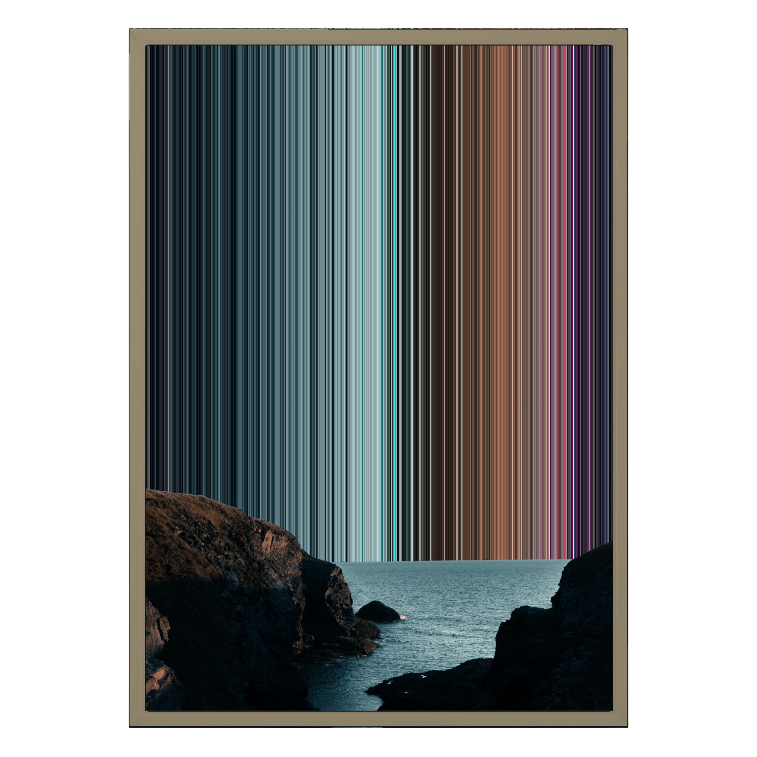 18×26" Metallic Float Frame Canvas - Natural Frame variant