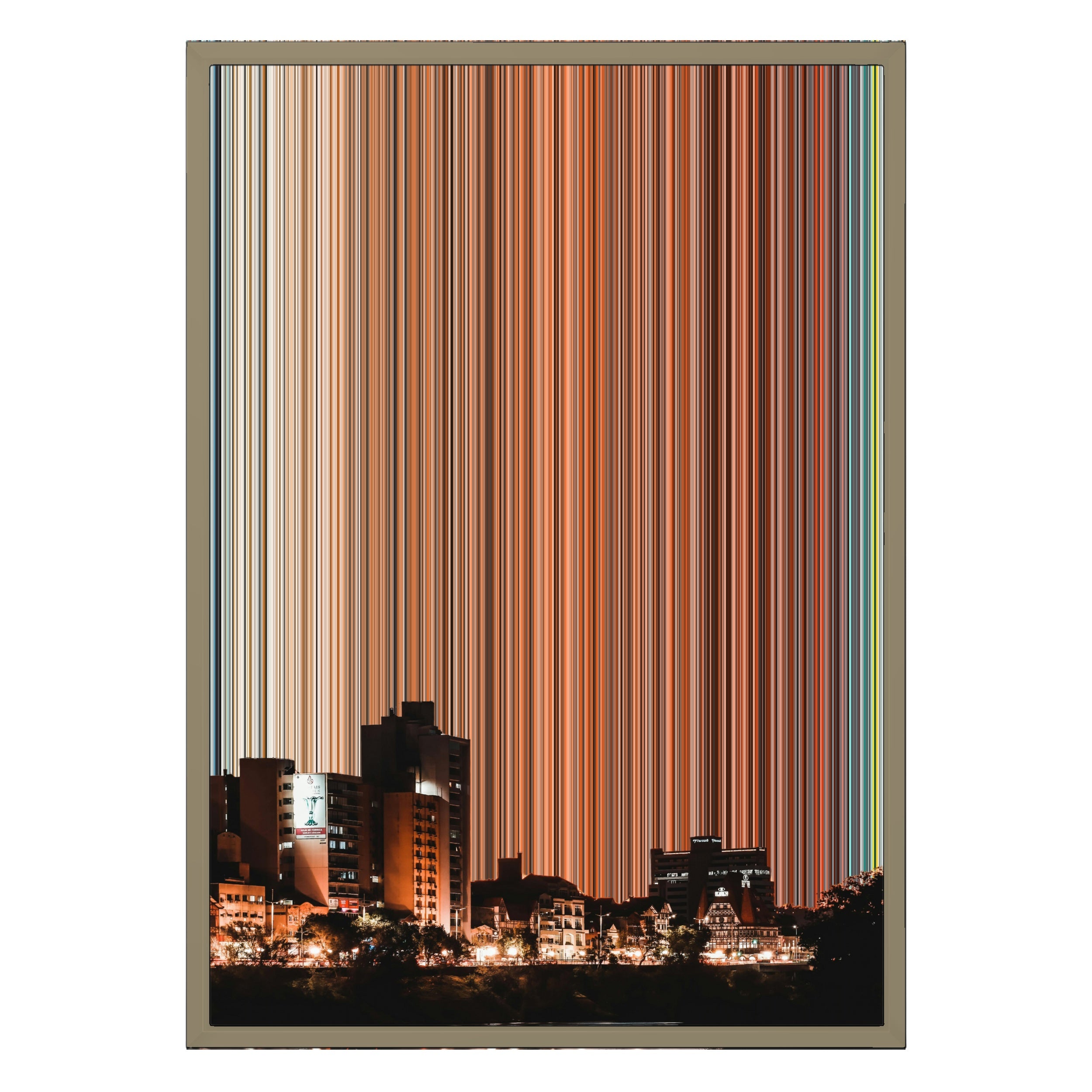 18×26" Metallic Float Frame Canvas - Natural Frame variant