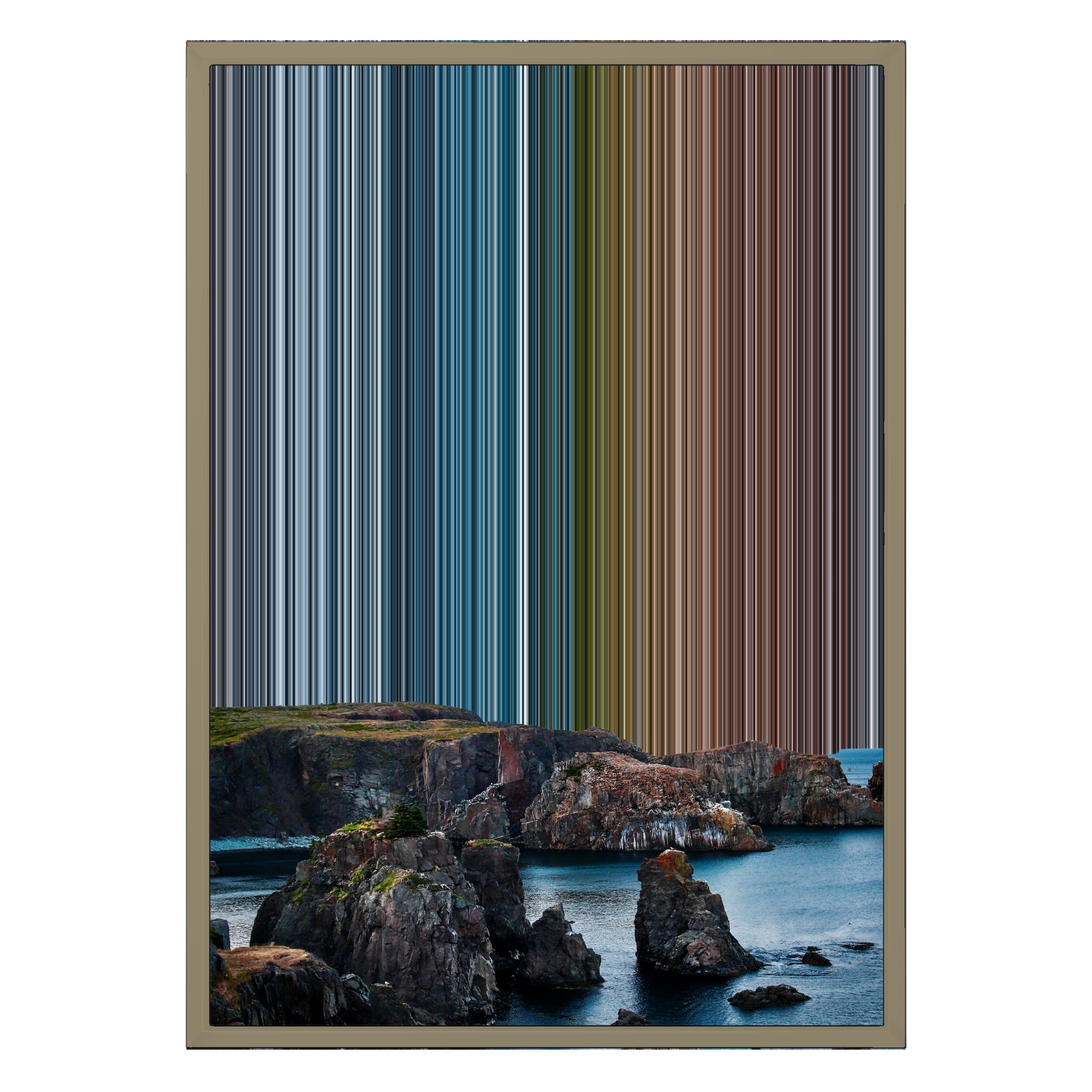 18×26" Metallic Float Frame Canvas - Natural Frame variant