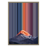 18×26" Metallic Float Frame Canvas - Natural Frame variant