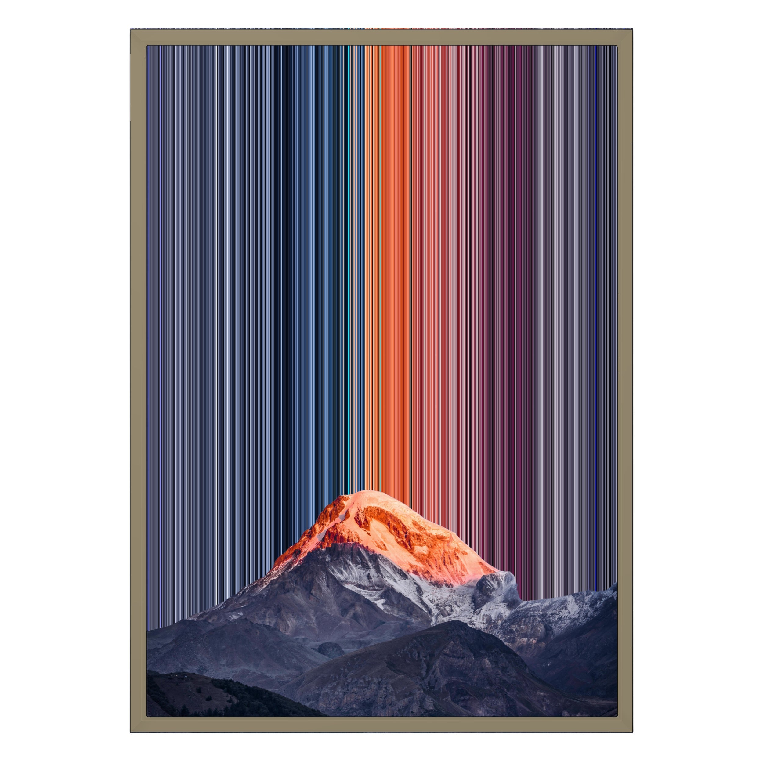 18×26" Metallic Float Frame Canvas - Natural Frame variant