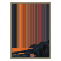 18×26" Metallic Float Frame Canvas - Natural Frame variant