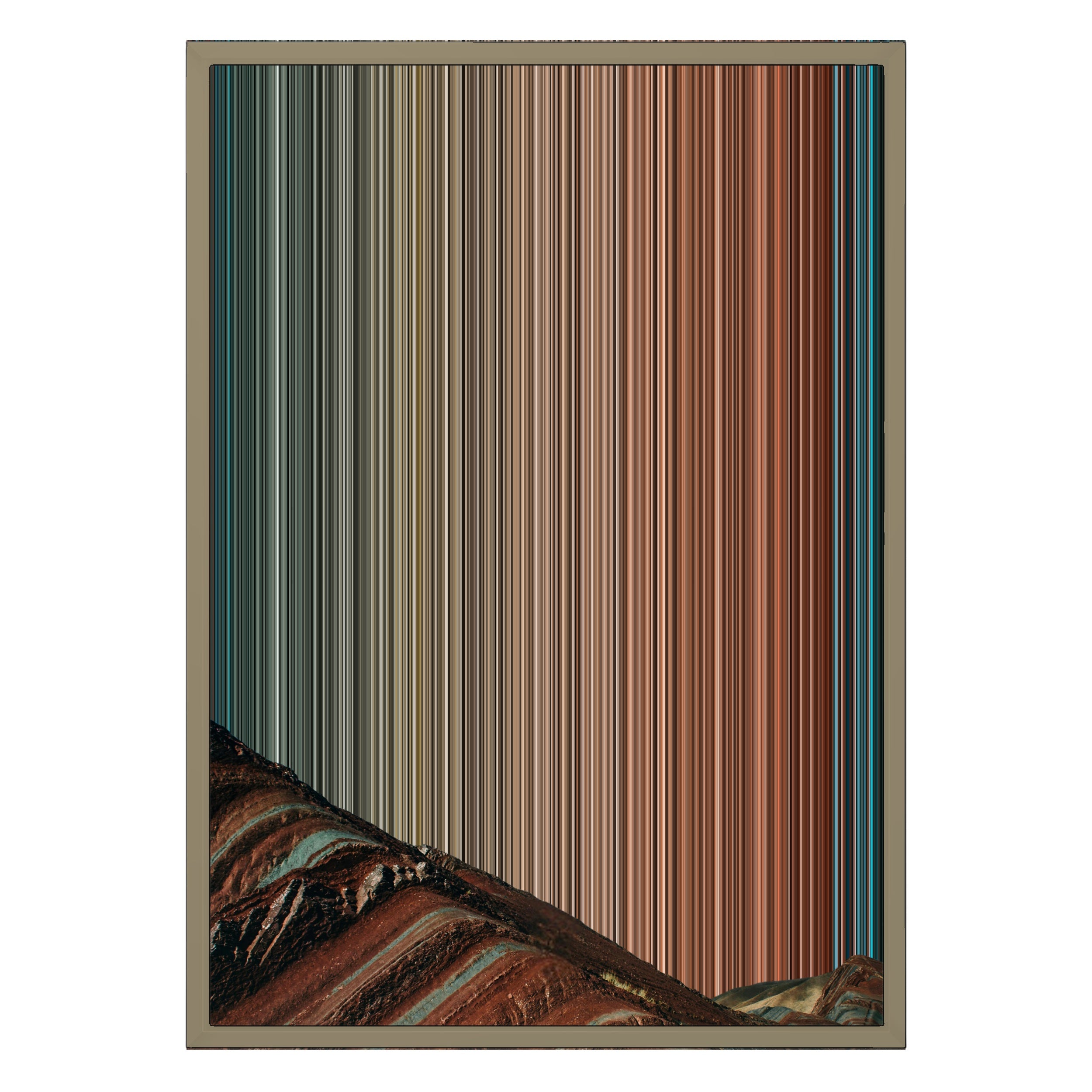 18×26" Metallic Float Frame Canvas - Natural Frame variant