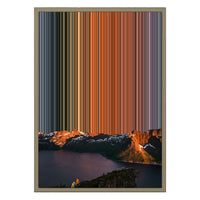 18×26" Metallic Float Frame Canvas - Natural Frame variant