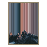 18×26" Metallic Float Frame Canvas - Natural Frame variant