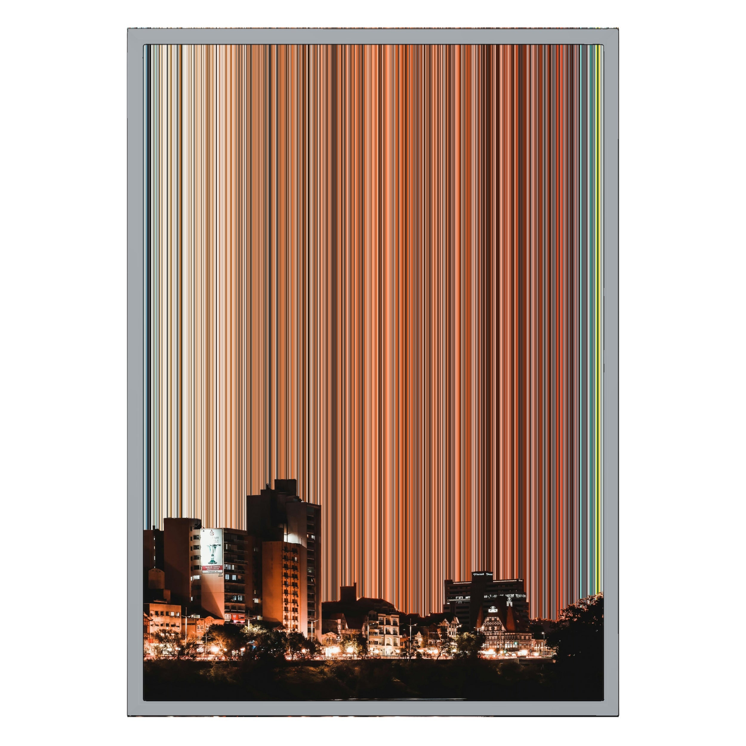 18×26" Metallic Float Frame Canvas - Silver Frame variant